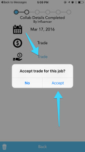 accept trade button for collaboration